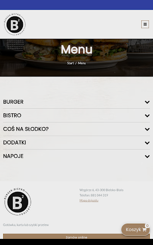 Projekt Burger Bistro Screenshot 2