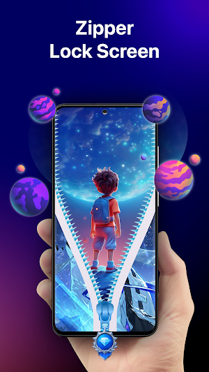 Zipper Lock Screen App Screenshot 0