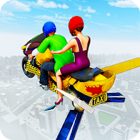Flying Hover Bike Taxi Driver : Flying Bike Games