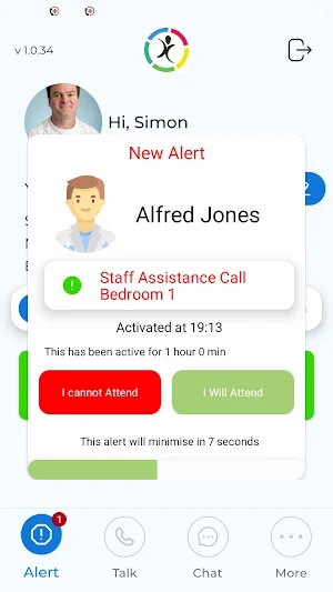 Nurse Call Alerts for Displays Screenshot 0