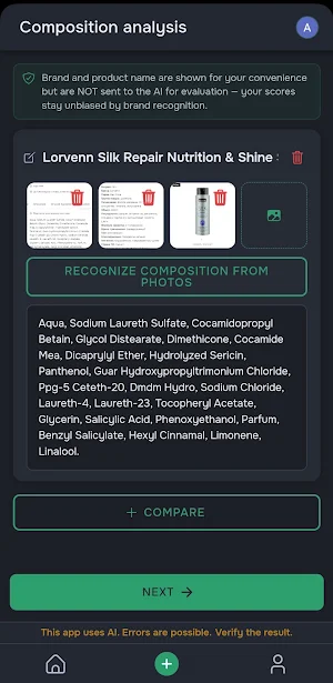 What's Inside: Ingredient Scan Screenshot 3