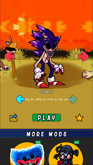 FNF Sonik.EXE Mod Test Screenshot 1