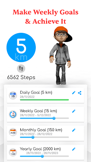 Auto Steps Tracker & Counter Screenshot 2