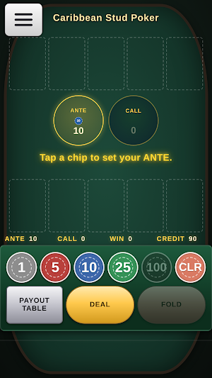 Caribbean Stud Poker Screenshot 3