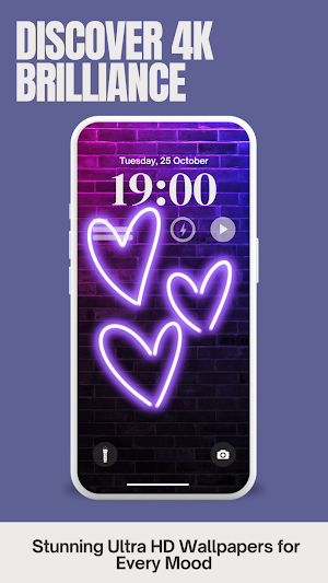 Neon Love Wallpaper 4K Screenshot 1