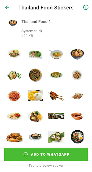 Thailand Food Stickers Screenshot 0