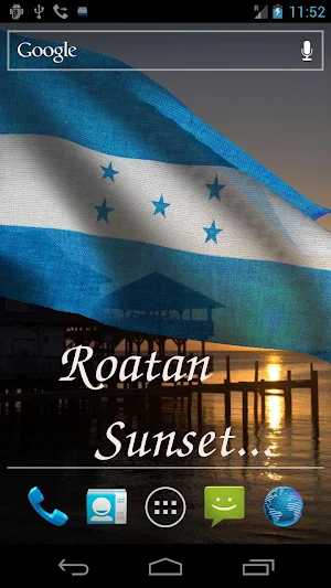 Honduras Flag Live Wallpaper Screenshot 2