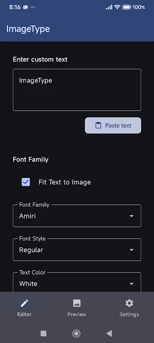 ImageType | Accessible Editor Screenshot 0