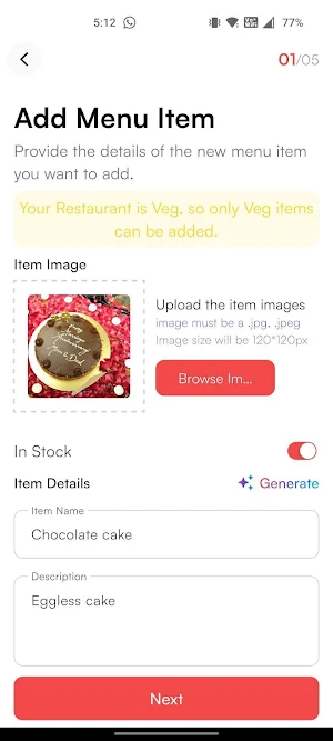 BRISKO Partner -Restaurant App Screenshot 1