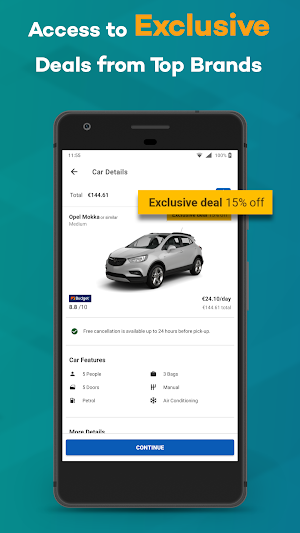 Argus Car Hire App Screenshot 2