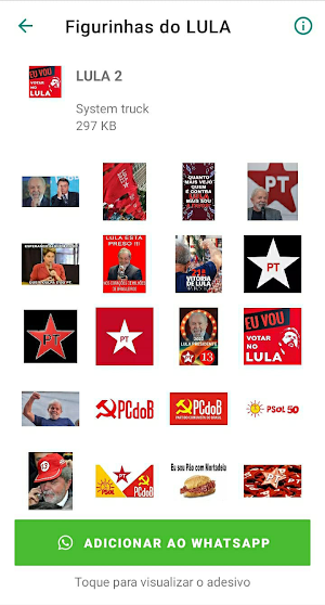 Figurinhas do LULA Screenshot 1