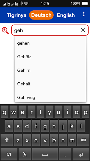 Tigrinya ⇄ German Dictionary Offline screenshot 3