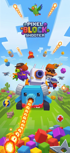 Pixel Block Shooter Puzzle Screenshot 0