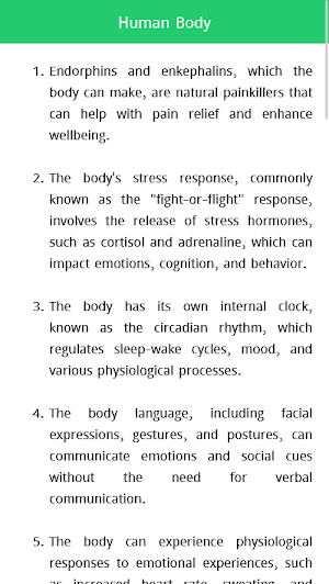 Psychology Facts Screenshot 1