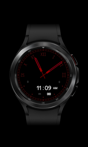 Black Simple2 Watch Face z83 Screenshot 3