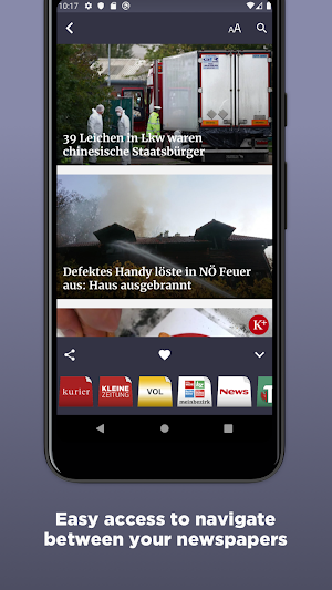 Austrian Newspapers Screenshot 2
