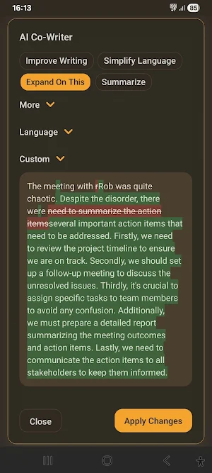 Innfall – Smart AI Note-Taking Screenshot 1