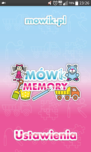 MÓWikMemory Zabawki Screenshot 0