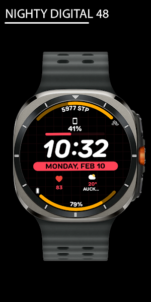 Nighty Digital 48 - watch face Screenshot 0