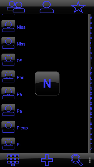 THEME BIG DARK BLUE EXDIALER Screenshot 2