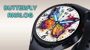 Butterfly Analog Watch Face Screenshot 1