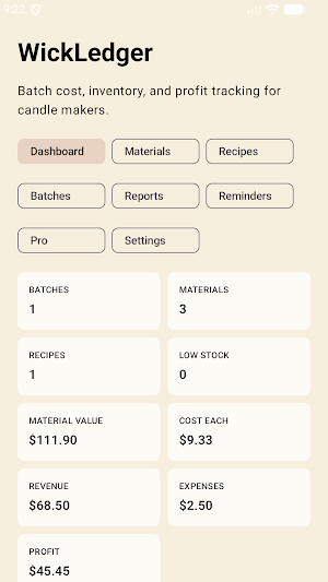 WickLedger Screenshot 0