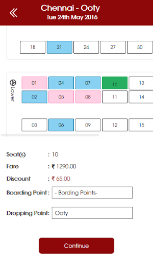 YBM Travels - Bus Tickets Screenshot 2