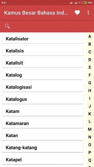 Kamus Besar Bahasa Indonesia Screenshot 1