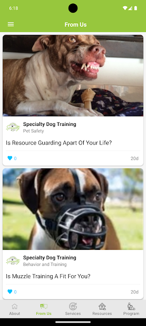 Specialty Dog Training Screenshot 2