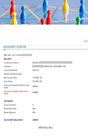 LESCO Bill Screenshot 2