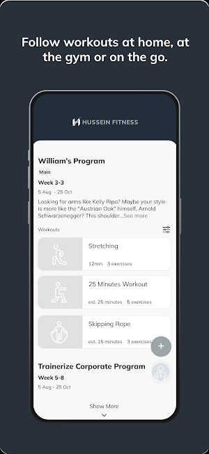 Hussein Fitness Screenshot 2