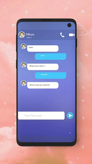 Niloya Fake call & chat Screenshot 1