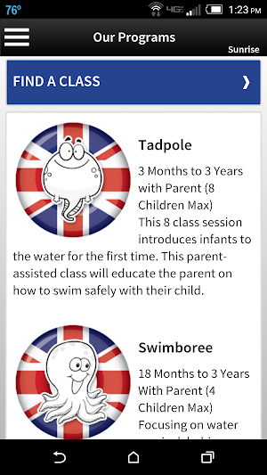 British Swim School Screenshot 1