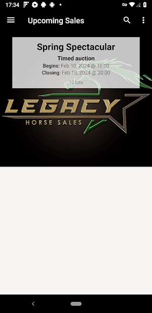 Legacy Horse Sales Screenshot 0