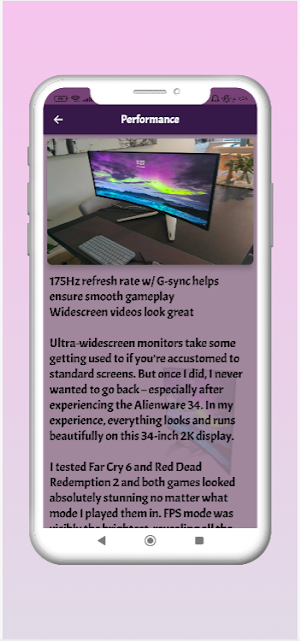 Alienware 34 AW3423DW screen Screenshot 2