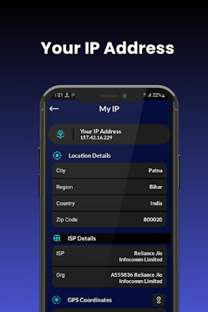 Mobile Location & IP Tracker Screenshot 1