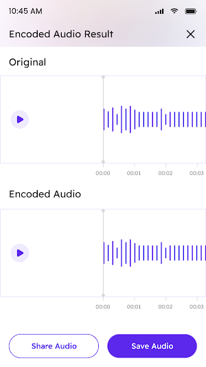 Voice Encoder : Secret Message Screenshot 2