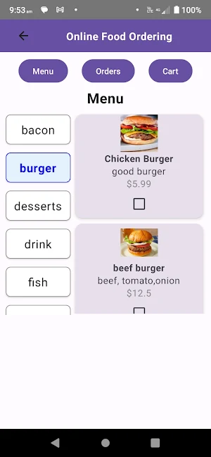 foodordering Screenshot 2
