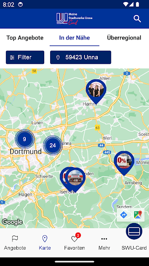 Meine Stadtwerke Unna Card Screenshot 2