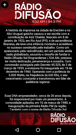 Difusão Erechim Screenshot 2