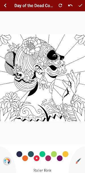 Day of the Dead Coloring Book Screenshot 1