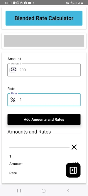 Blended Rate Calculator Screenshot 3