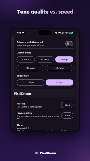 PixelDream: Offline AI Images Screenshot 2