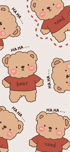 Bear Wallpaper Cute 4K Screenshot 1