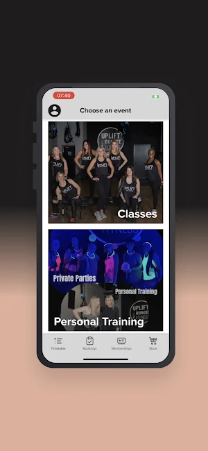 Uplift Bungee Fitness Screenshot 2