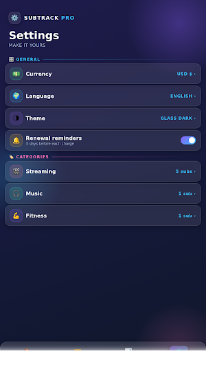 SubTrack: Subscription Tracker Screenshot 3