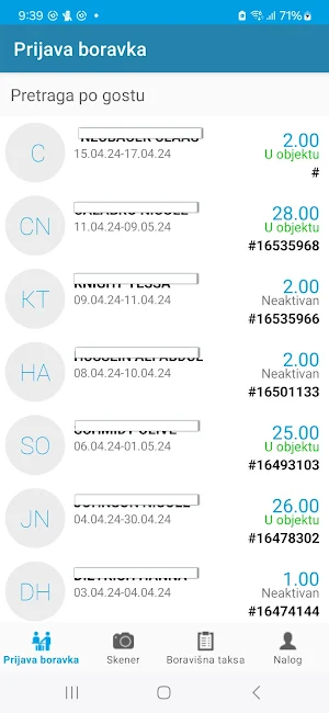 Prijava boravka Screenshot 1