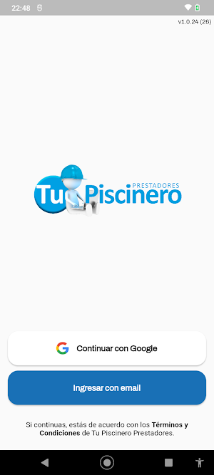 Tu Piscinero - Prestadores Screenshot 0