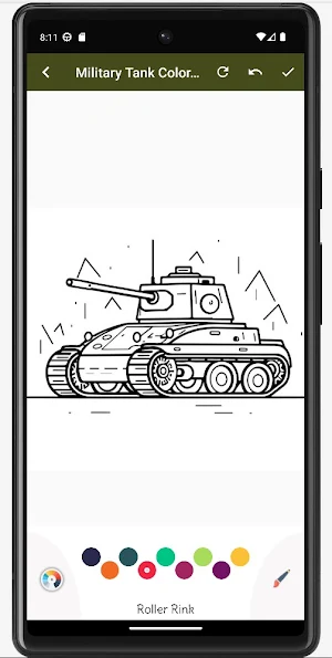 Military Tank Coloring Book Screenshot 0