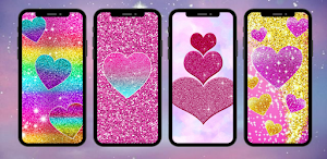 Glitter Cute Girly Wallpaper Screenshot 2
